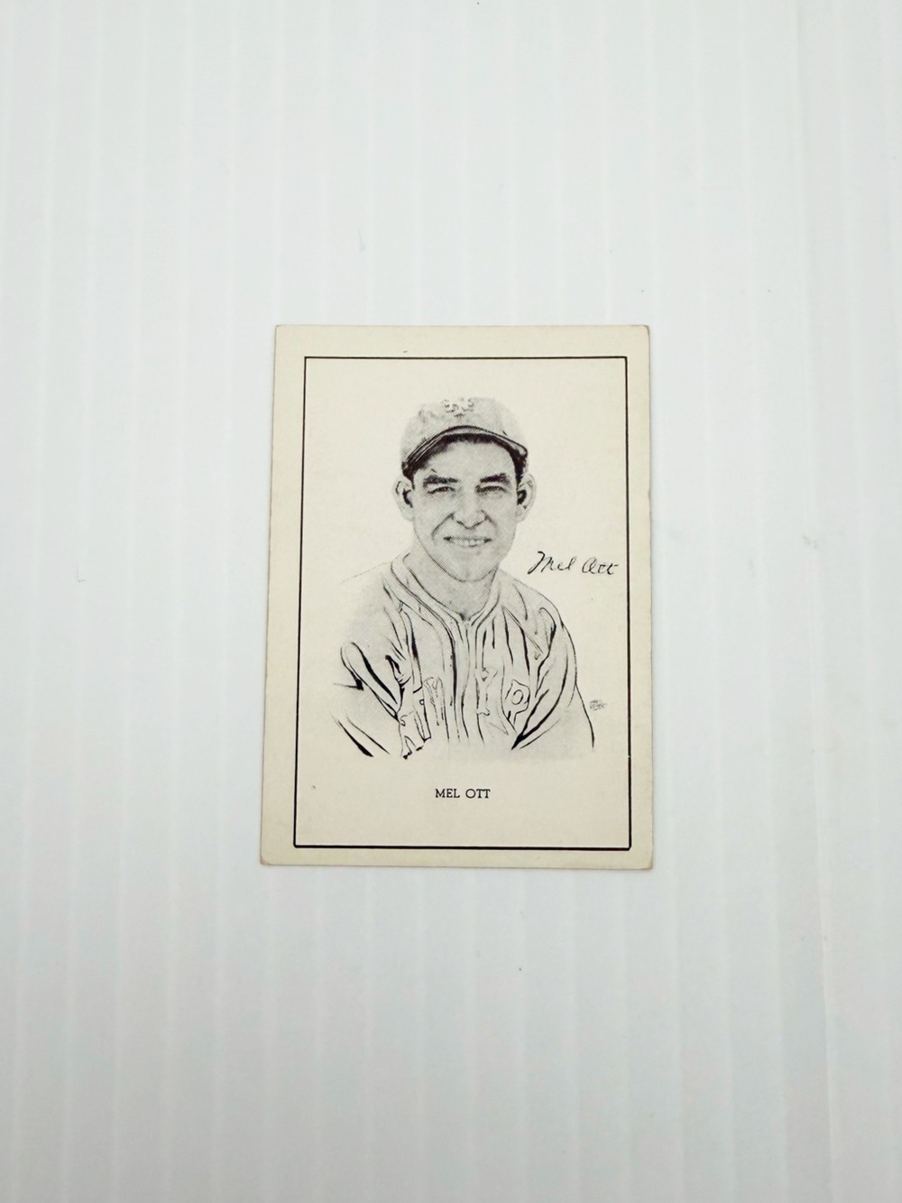 Vintage 1950-56 Callahan Hall of Fame Mel Ott Baseball Trading Card
